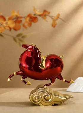 唐富贵平步青云金属摆件