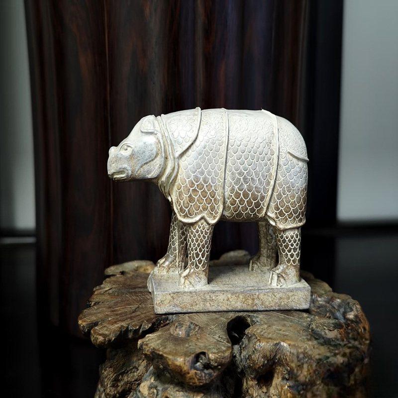 西安文创碑林博物馆正品碑林石犀立体树脂冰箱贴摆件西安伴手礼