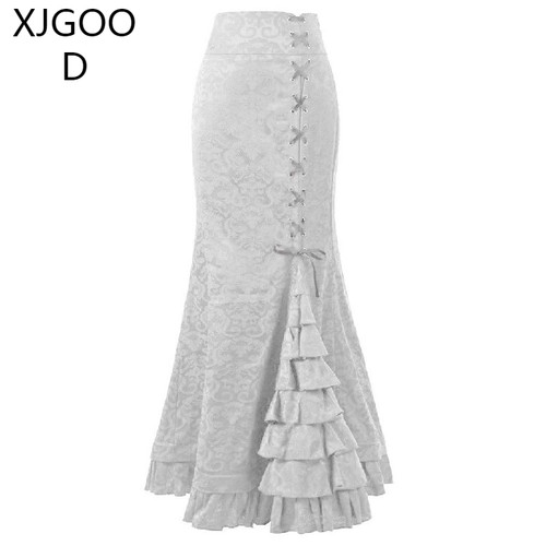 Vintage fishtail skirt for small girls小个子女生松紧腰鱼尾裙 - 图3