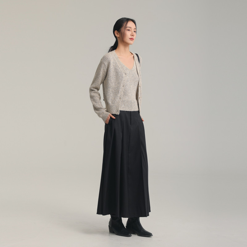 AIRIQI春季新款休闲慵懒风背心吊带+V领开衫针织套装女AH51TZ073,淘宝优惠券,粉丝福利购,淘宝优惠卷