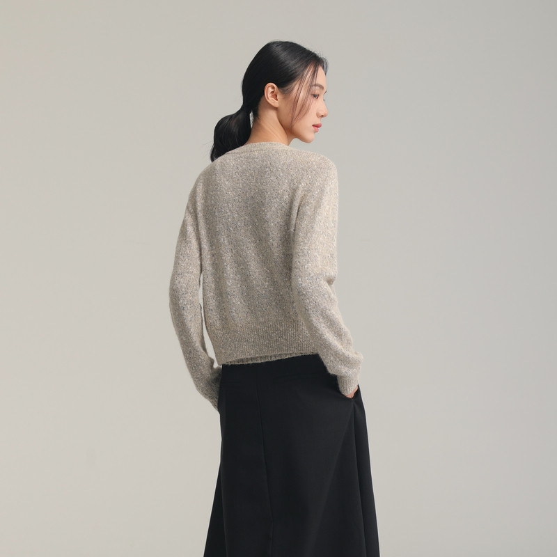 AIRIQI春季新款休闲慵懒风背心吊带+V领开衫针织套装女AH51TZ073,淘宝优惠券,粉丝福利购,淘宝优惠卷