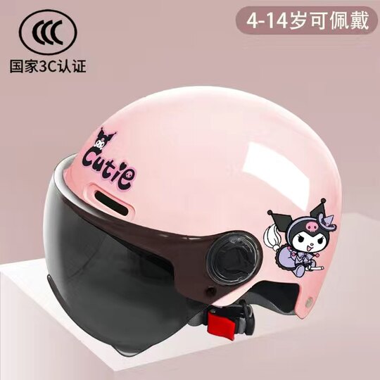 Children's electric bike helmet Kuromi