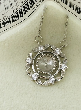 日式进口配件精工珍珠吊坠金色女