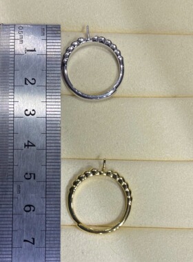 s925纯银珍珠戒指托新款