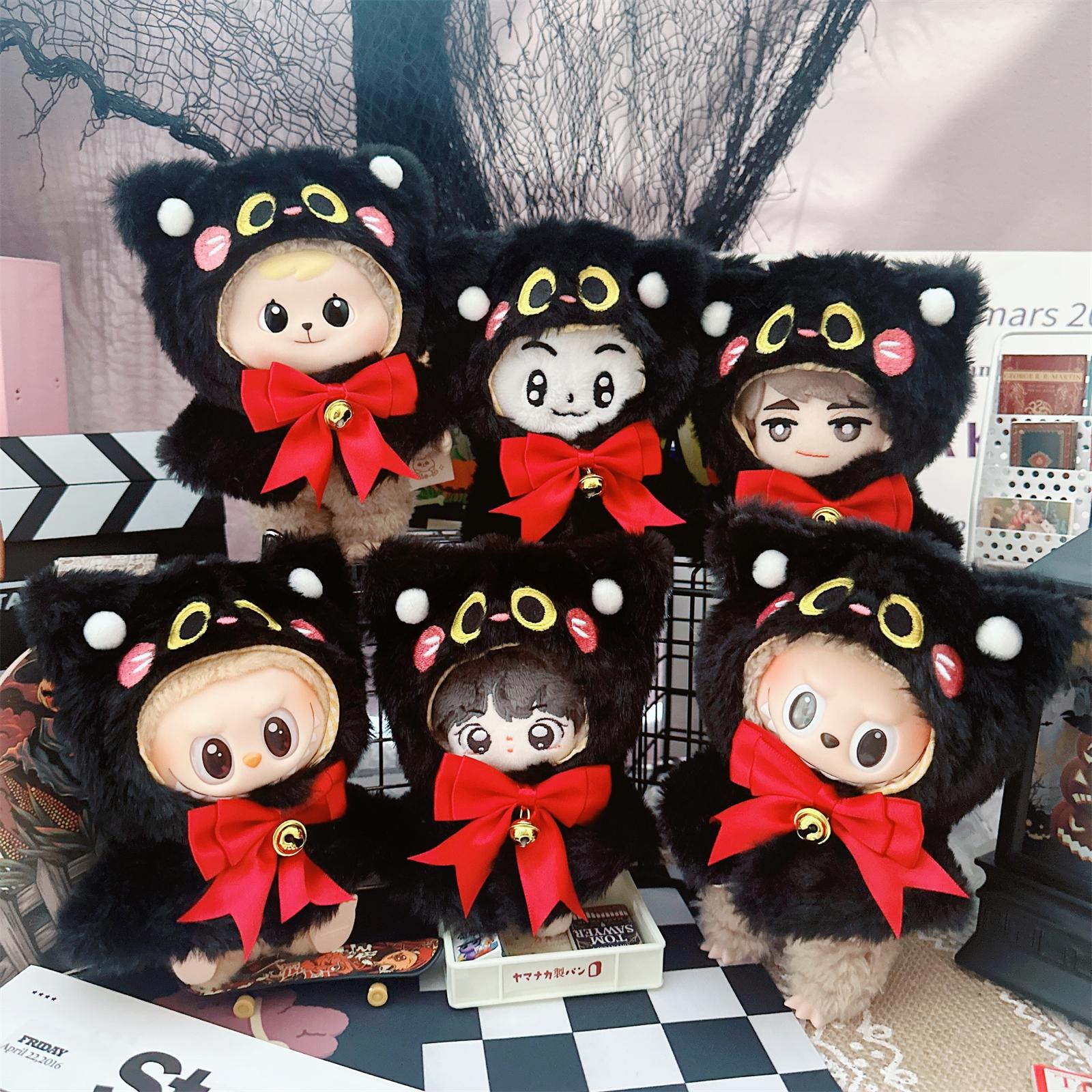 仅售衣服】10cm娃衣服帽披肩海星体明星娃娃棉花娃娃衣服配饰集合 - 图3