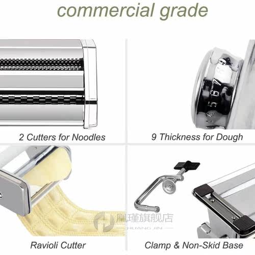 Noodle Pasta Maker Stainless Steel Nudeln Machine Lasagne Sp - 图1