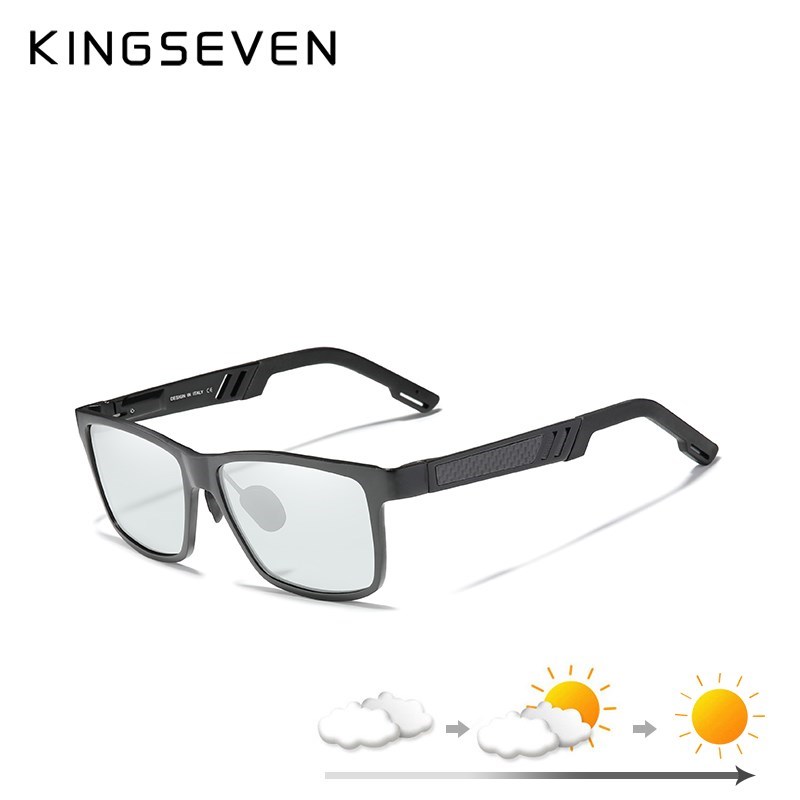 KINGSEVEN Photochromic Sunglasses Men Women Polarized Chame - 图1