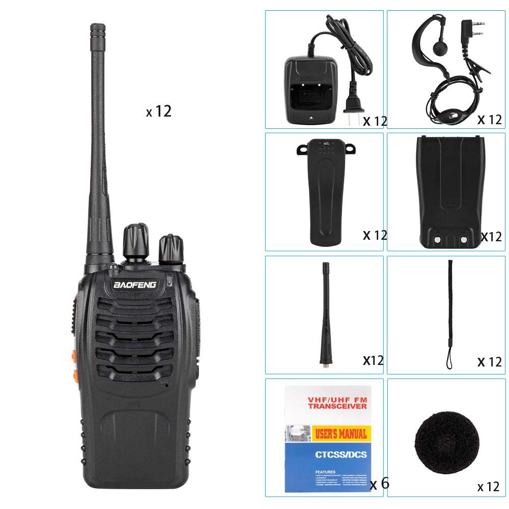 6Pcs BaoFeng BF-888s 2 Way Radio  Long Range Baofeng Walkie - 图3