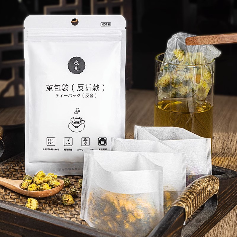 日本茶漏泡茶神器过滤网茶水分离器茶包袋一次性茶隔万能煮茶分装 - 图0