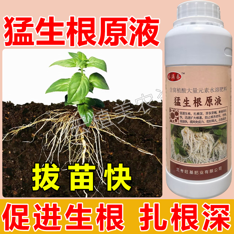 猛生根原液生根壮苗水溶肥植物通用生根剂植物扦插移栽蔬菜快发根-图3