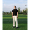 GTAL American ice leather lu-sensing straight trousers casual pants