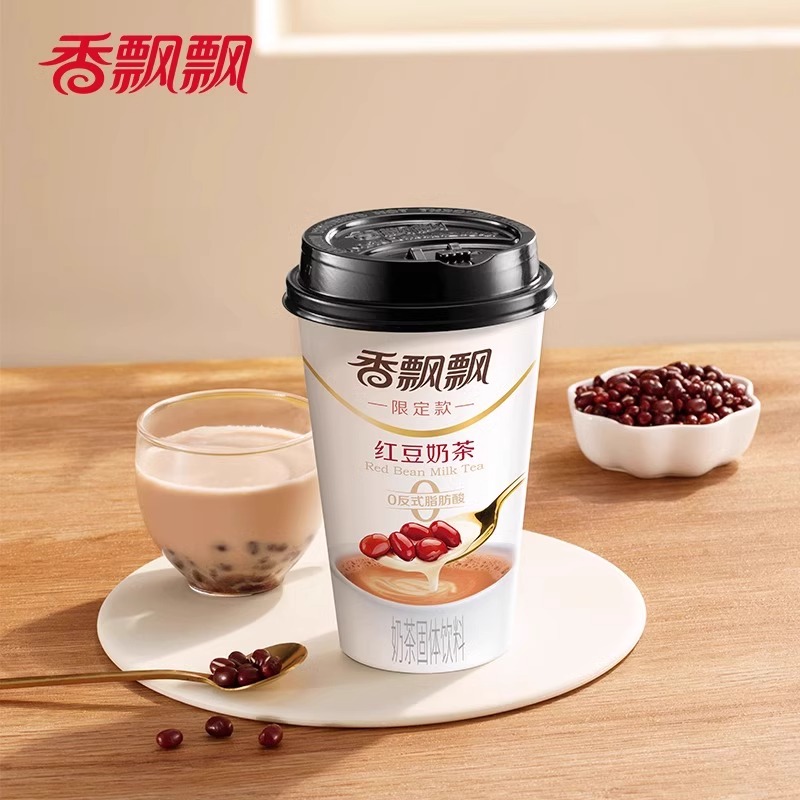 【1月新货】香飘飘红豆奶茶整箱30杯网红冲泡饮品休闲速溶奶茶