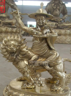 祥狮藏传密宗大号纯铜多杰雄登