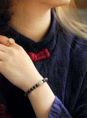 木质男女情侣手链送男女友顺丰