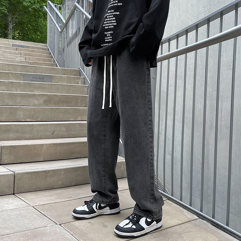 极度潮牌2022ss复古做旧水洗牛仔裤 极度潮牌牛仔裤