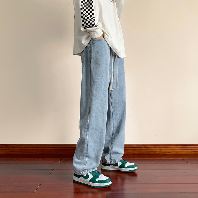 极度潮牌2022ss复古做旧水洗牛仔裤 极度潮牌牛仔裤