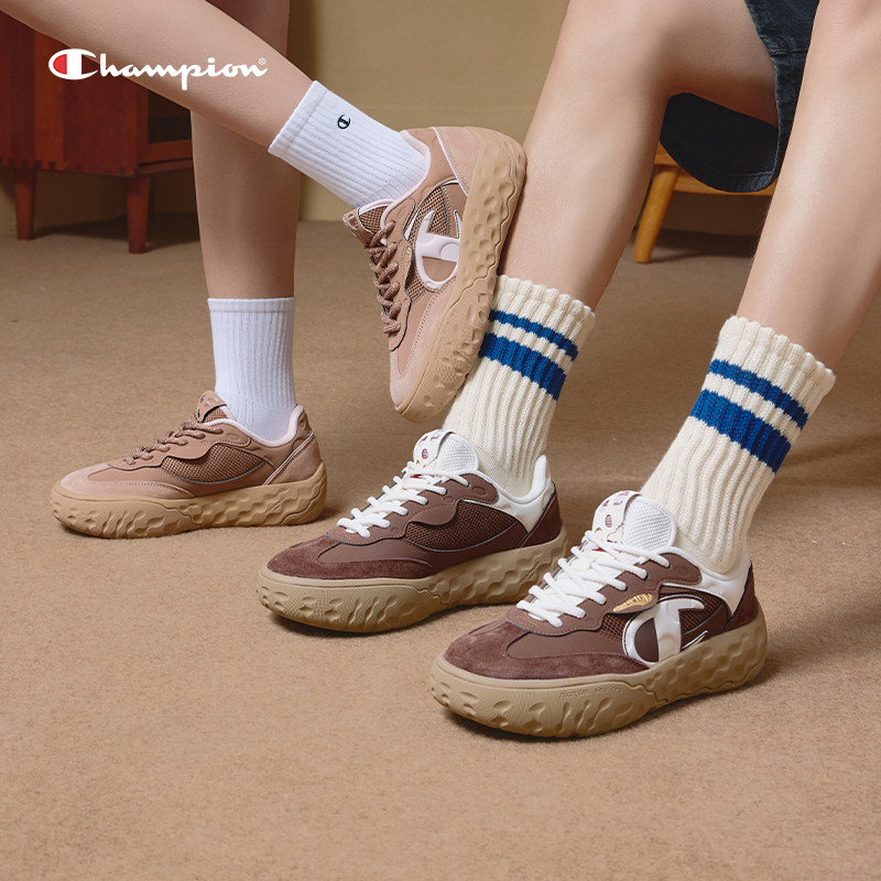Champion冠军德训鞋板鞋2025年秋冬新款糖果芝士增高厚底鞋小白鞋 - 图1