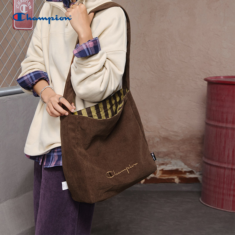 Champion冠军斜挎包26春夏新款女包包大容量帆布包托特通勤单肩包,淘宝优惠券,粉丝福利购,淘宝优惠卷