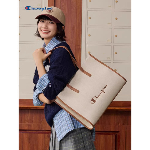 Champion冠军托特包2026春夏新款女大容量菜篮子包高级通勤单肩包 - 图3