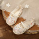 Zapatos Hanfu para niña, zapatos bordados de estilo étnico.