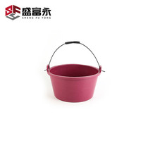 Sheng Fuyong Clay Construction Work Tile Cement Barrel Factory Warehouse Construction Site Bull Gluten Barrel Clay Grey Plastic Barrel Thickened Small Ash