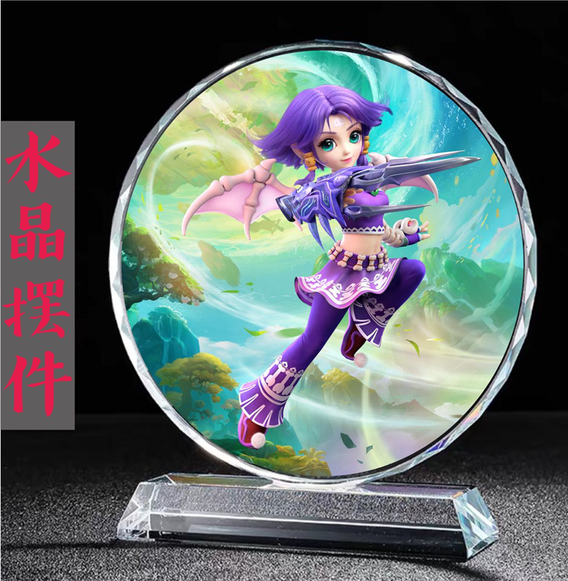 水晶摆件梦幻西游骨精灵虎头怪狐美人巨魔王杀破狼鬼潇潇周边手办