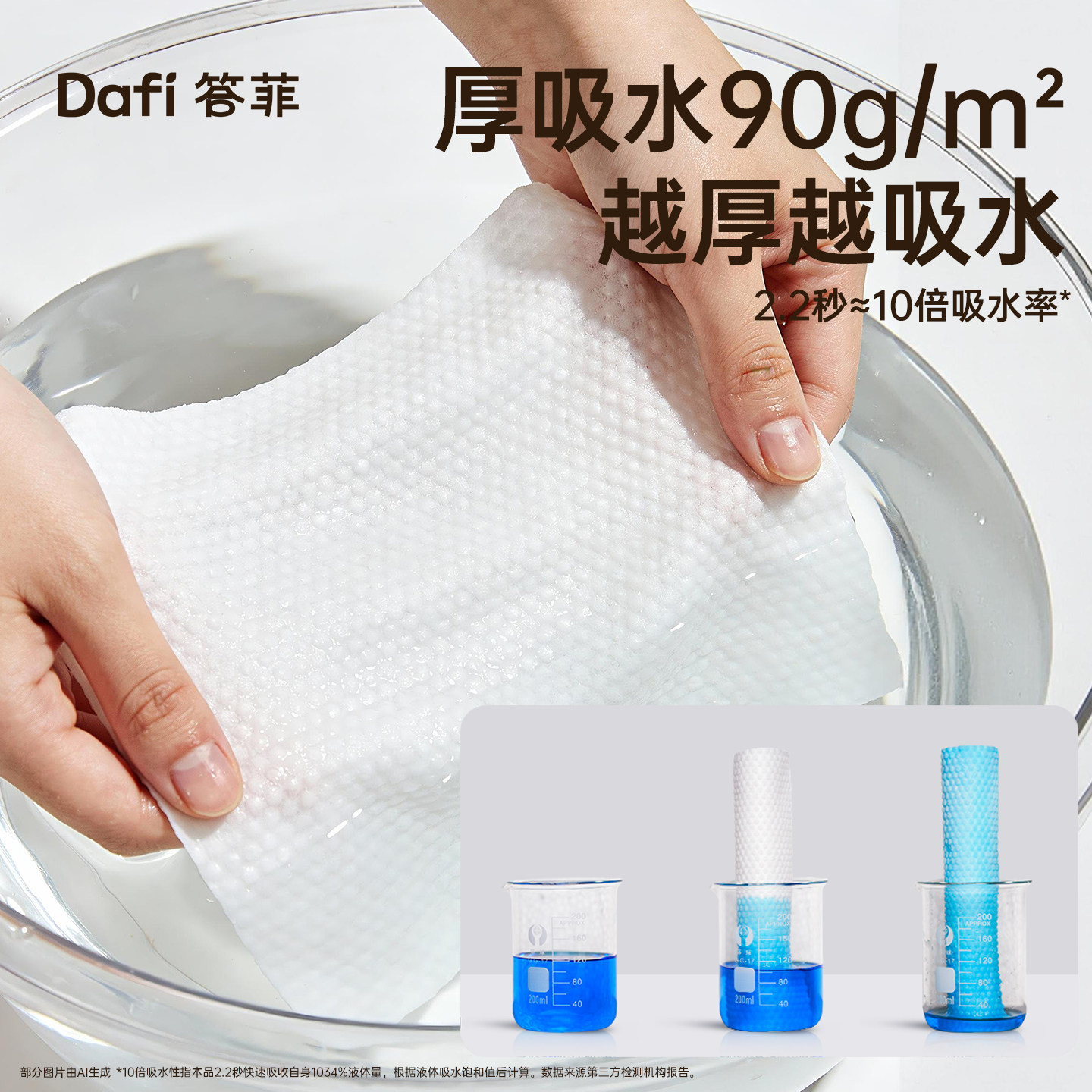 答菲一次性洗脸巾男女士专用抽取壁挂式干湿两用洁面绵柔巾擦脸巾