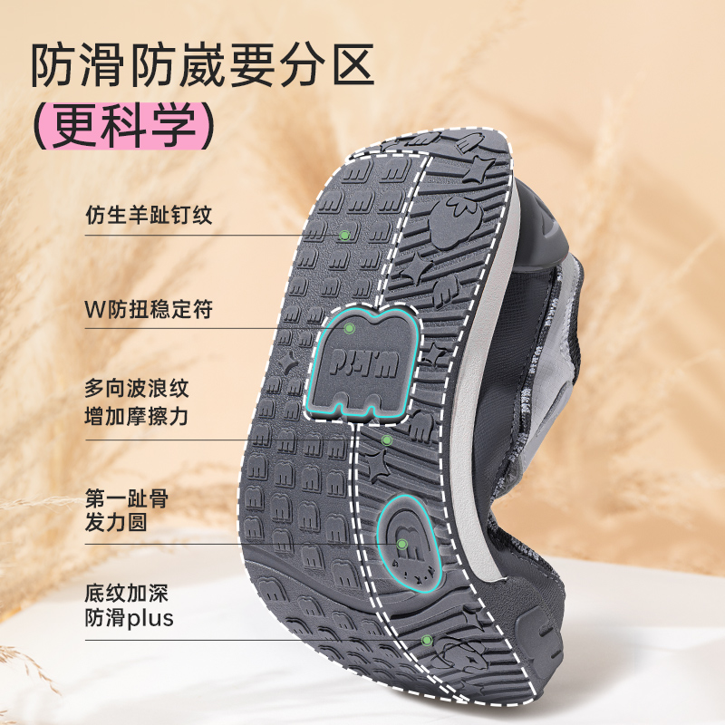 wkid稳健童鞋2024秋冬季新款软底防滑耐磨鞋子户外鞋儿童鞋运动鞋