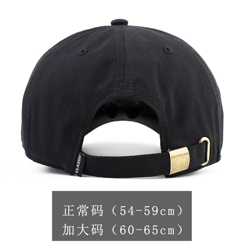 四季帽子男2023新款海军陆战队帽子大头围硬顶棒球帽加大加深秋季-图2