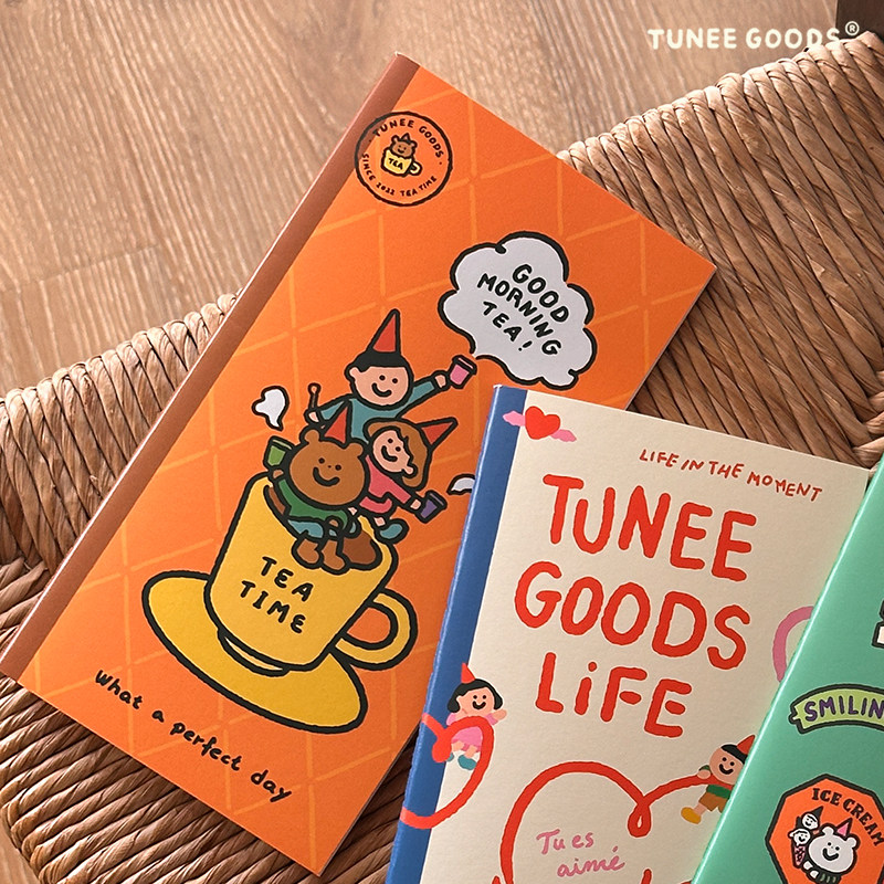 TUNEE GOODS 插画手帐本 便携设计笔记本TN内芯标准日程本,淘宝优惠券,粉丝福利购,淘宝优惠卷