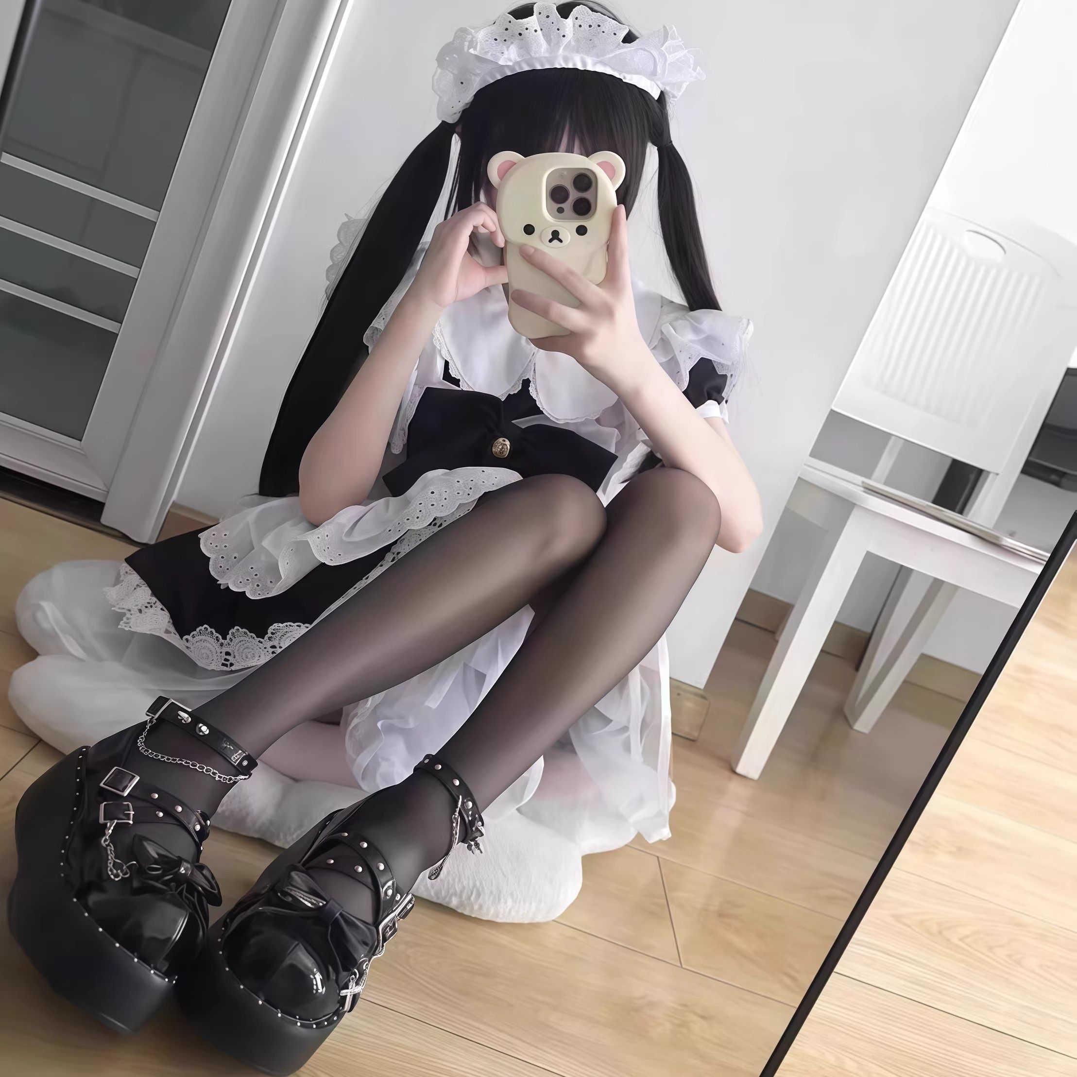 女仆装大码长款女穿男装大佬洛丽塔动漫COS女佣服Cosplay女仆装,淘宝优惠券,粉丝福利购,淘宝优惠卷