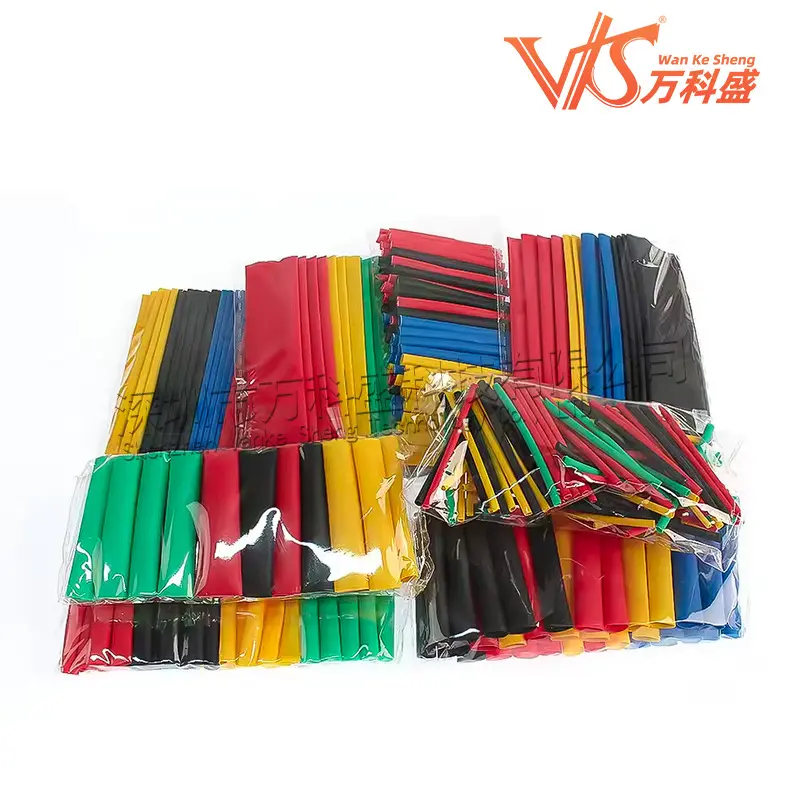 热缩管328/127/530PCS热缩管组合套管 电工胶布绝缘收缩 环保 - 图1