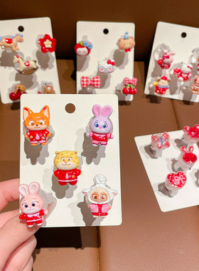 儿童戒指女童钻石马年发光宝宝