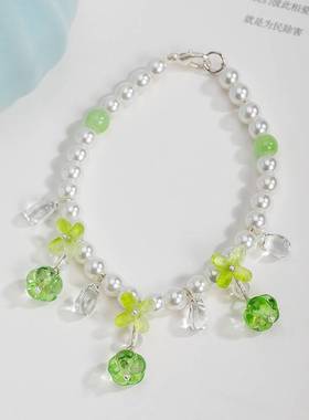 绿色手链饰古风饰品潮琉璃