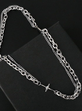 儿童装饰项链男孩无耳洞耳夹男女