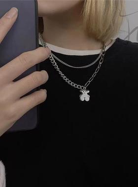 双层儿童项链孩街舞走秀脖链