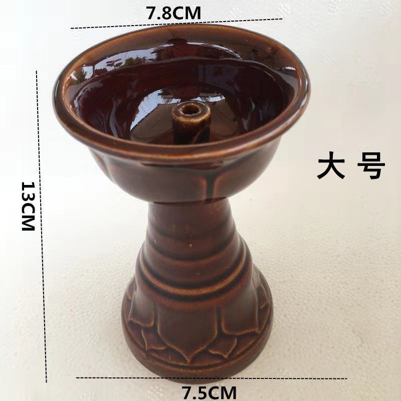 酥油灯灯盏供佛灯家用神明供奉灯盏陶瓷神灯家烛台长明灯老式煤油_虎窝淘