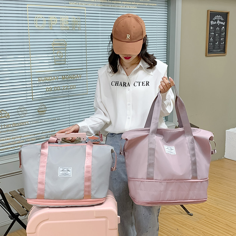 旅行包女行李袋大容量超大出差便携待产包收纳袋运动健身包托特包,淘宝优惠券,粉丝福利购,淘宝优惠卷