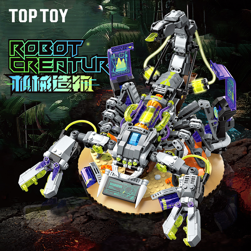 TOPTOY 中国积木机械造物3.0科技机甲高难度益智积木玩具男孩礼物