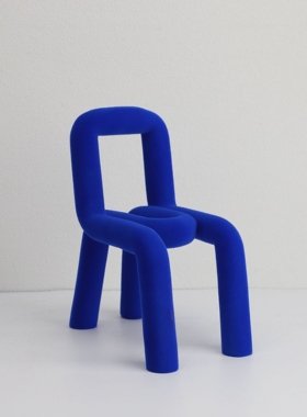 创意树脂植绒椅子艺术装饰摆件