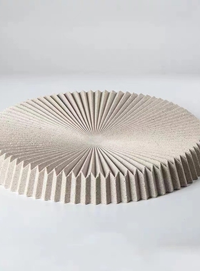 简约树脂圆形果盘托盘装饰摆件