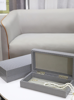 厂家直销创意白色波点皮革收纳盒