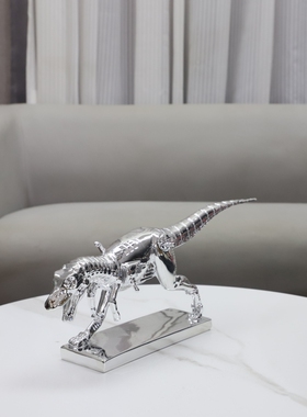 网红潮玩兔子恐龙装饰摆件