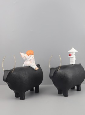 马背人物雕塑艺术装饰品摆件