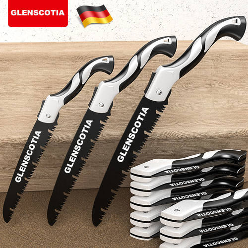 德国折叠锯子锯树砍树锯子进口日本手锯木工锯钢锯手工锯锯木神器 - 图0