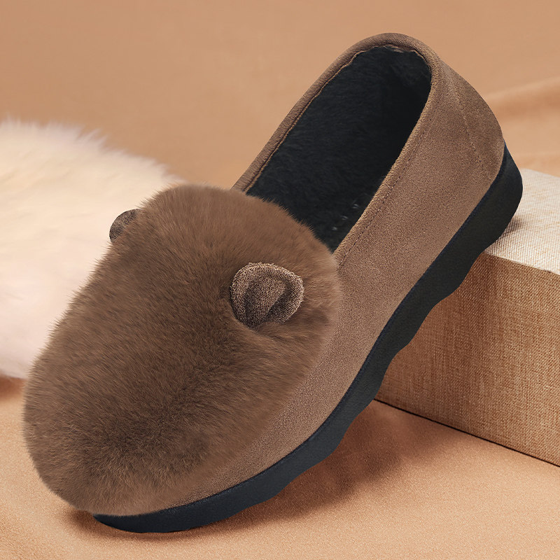 豆豆鞋女冬加绒2025新款官方旗舰店加厚保暖妈妈秋冬厚底毛毛棉鞋,淘宝优惠券,粉丝福利购,淘宝优惠卷