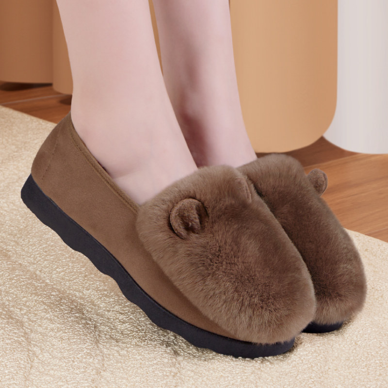 豆豆鞋女冬加绒2025新款官方旗舰店加厚保暖妈妈秋冬厚底毛毛棉鞋,淘宝优惠券,粉丝福利购,淘宝优惠卷