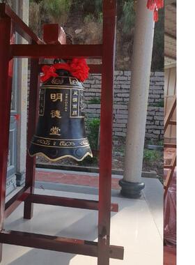 铁钟铜钟钟架子钟锤子寺庙定制实木钟架钟棒景区棒槌寺庙挂钟钟架