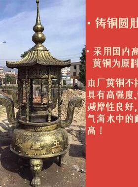 大型铸铁香炉圆形炉特大号祠堂寺庙院纯铜室外铸铁烧纸焚插上香炉
