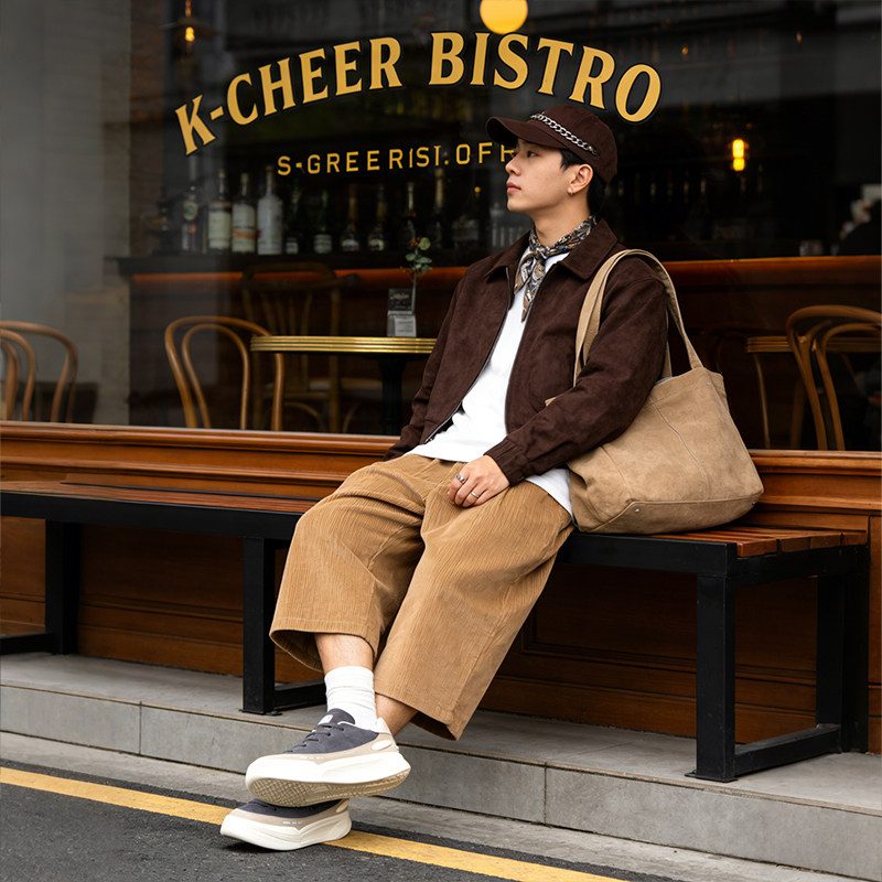 LOXKI洛克斯基鞋子男潮鞋百搭夏休闲板鞋男款春季Alpha小圆鞋Lite